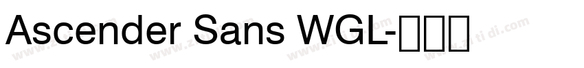 Ascender Sans WGL字体转换